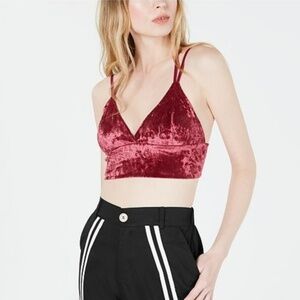 Project 28 NYC Crushed Velvet Bralette